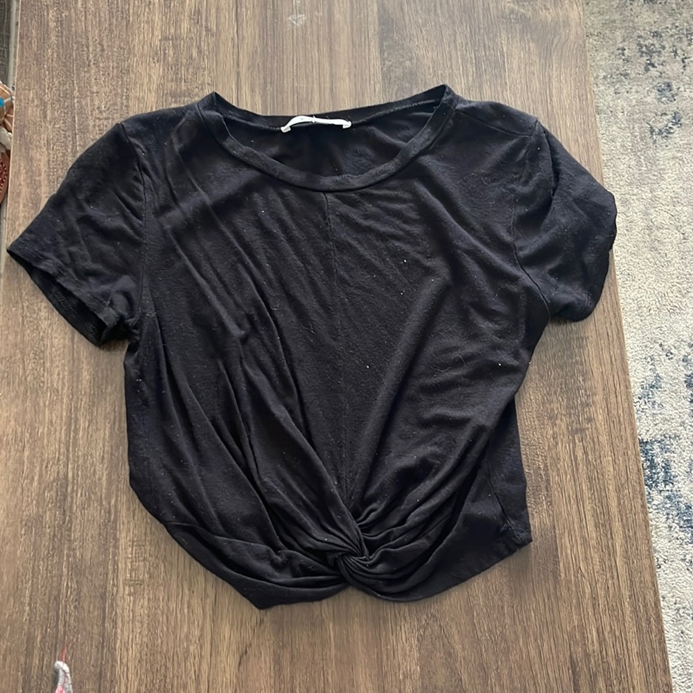 black crop top